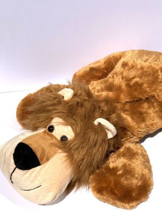 Dan Dee Stuffed Lion Plush 25” Brown Floppy Stuffed Animal Toy Soft