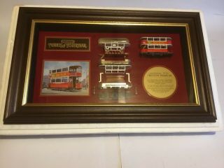 Matchbox Models Of Yesteryear - Preston Tramcar Framed Display Cabinet