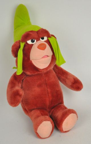 Vtg Gummi Bears Gruffi Fisher Price 1985 Plush Hat Stuffed Quaker Oats Disney