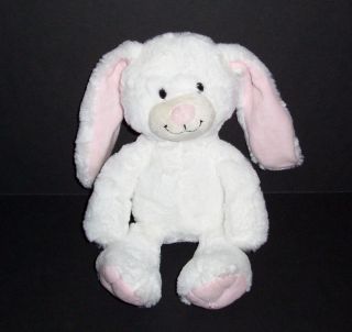 Animal Adventure 2018 Personal Creations Easter Bunny Rabbit White Pink Plush