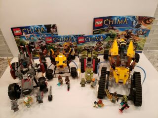 Lego Legends Of Chima 70001 70002 70004 70005 Crawley Lennox Wakz Laval