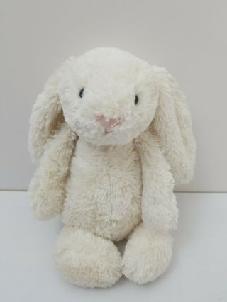 Jellycat London Soft Bashful White Bunny Rabbit Plush Baby Comforter 12”