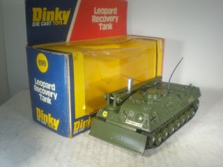 Dinky Toys Military Army 699 German Leopard Recovery Tank Near