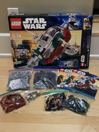 Lego Star Wars: 8097 “slave 1” Complete With Instructions And Box