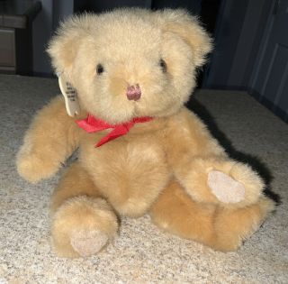 Vintage Teddy Bear Russ Berrie Co 7214 Rare Htf Soft Plush 10 " Adorable Vtg Toy