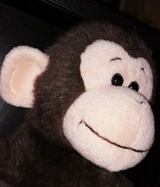 Gund Pee Wee Monkey Brown Plush Stuffed Animal Toy 11 