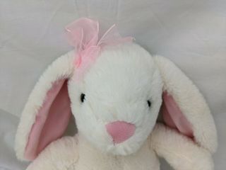 Dan Dee White Rabbit Plush Bunny 14 