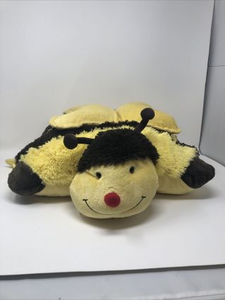 Bumble Bee Pillow Pet Foldable Kids Stuffed Animal Toy Plush 18 " - See Descript