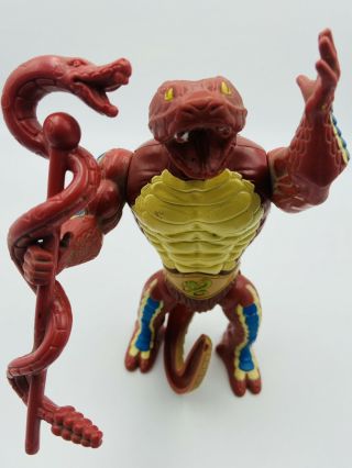 He - Man Motu Rattlor / Snake Staff Complete Figure Red Neck 1986 Rare