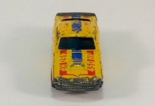 RARE HOT WHEELS RED LINE ENAMEL 1975 YELLOW MUSTANG STOCKER BLUE & RED TAMPO 2