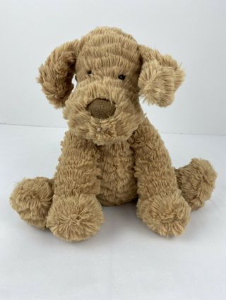 Jellycat Fuddlewuddle Tan Puppy Dog 8 " Tall Plush Stuffed Animal Lovey Cuddle