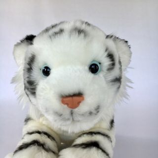 2009 Animal Alley Toys R Us White Tiger Plush Stuffed Animal Toy Blue Eyes 18 "