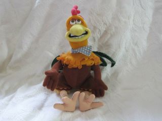 2000 Playmates Dreamworks Chicken Run Toy 10 " Plush Toy Stuffed Rooster