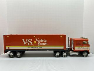 Vintage Nylint Semi Truck V&s Variety Stores Pressed Steel Collectors Rare