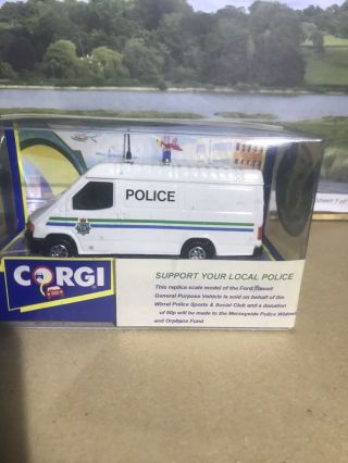 Corgi Ford Tansit Merseyside Police Code 3 1/43 Rare