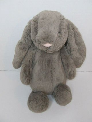 Jellycat 7 " Plush Bashful Bunny Rabbit Tan Taupe Soft Stuffed Animal Toy Lovey