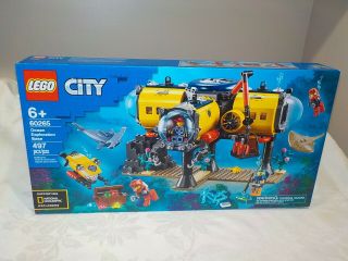Lego City 60265 Ocean Exploration Base Submarine National Geographic Explorer Se