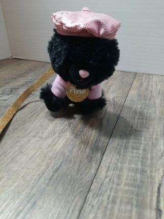 Justice Pet Shop Pixie The Black Cat Small Plush With Leash And Outfit
