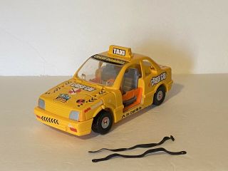 Incredible Crash Dummies By Tyco: Yellow Taxi Crash Cab Car 1 - Complete