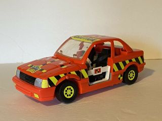 Incredible Crash Dummies By Tyco: Red Bash ‘n Bomber Crash Car - Complete