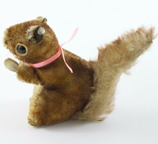 Vintage Steiff Perri The Squirrel Standing 4” Tall W/ Button Ca 1950s Or 1960s