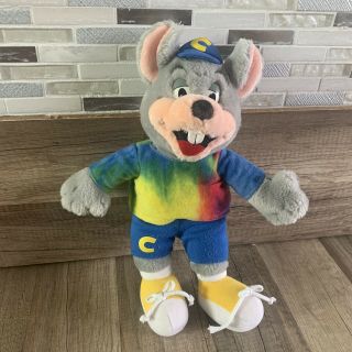 Chuck E Cheese Kid’s Stuff Rockstar Tie Dye 12 " Plush Stuffed Animal 2002 Mouse