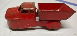 Vintage Wyandotte Red Pressed Steel Dump Truck Toy 1930 