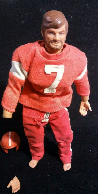 Vintage Mattel Big Jim with football uniform 3