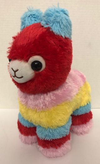 Museum Of Ice Cream Pinata Donkey 13 " Plush Rainbow Stripes 2018 Stuffed Toy E1