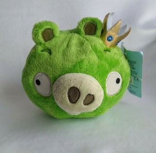 Angry Birds King Pig Green Piggie Plush Stuffed Animal Doll With Sound