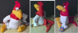 15 " Warner Brothers Looney Tunes Foghorn Leghorn Rooster Chicken Plush Toy