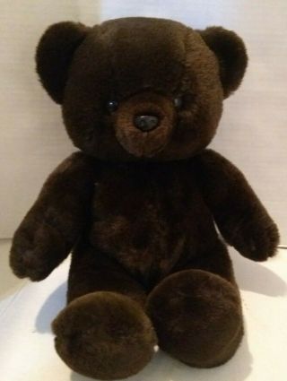 Russ Cocoa Brown 15 Inch Teddy Bear Plush Caress Soft Pets,  Stuffed Animal,  Euc