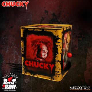 Mezco Burst - A - Box: Scarred Chucky
