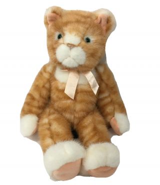 Russ Scratch Kitty Cat Plush Stuffed Animal Orange Tabby Striped 18 " Soft Toy