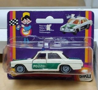 Vintage Siku 1318 Mercedes Benz 250 Police Car From The 1980s Polizei