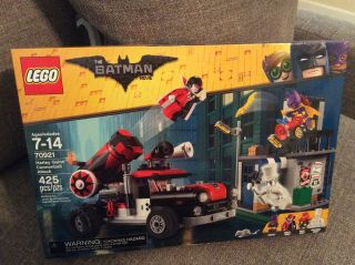 Retired Lego The Batman Movie Harley Quinn Cannonball Attack 70921 Quilt