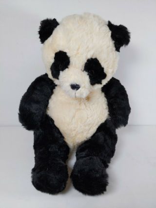 9 " Black And White/cream Russ Berrie Panda Bear Plush Stuffed Animal Soft Toy