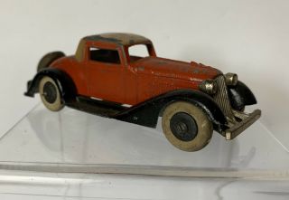 Vintage 1930s Tootsietoy Cast Graham 5 Wheel Coupe Toy Automobile