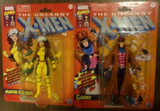 Marvel Legends Rogue & Gambit X - Men Retro Series Target Exclusive In Hand