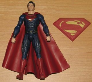 Mattel Dc Comics Movie Masters Man Of Steel Superman 6 " Action Figure With Stand