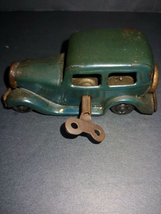 Old Vtg Tri - Ang Minic - Toys Made In Italy Metal Transport Vehicle