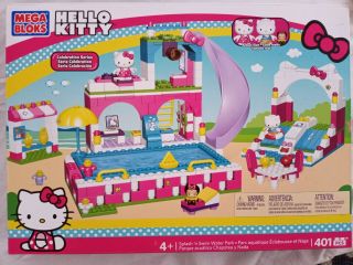 Hello Kitty Mega Bloks 401 Pc Splash & Swim Water Park Playset 10957 -
