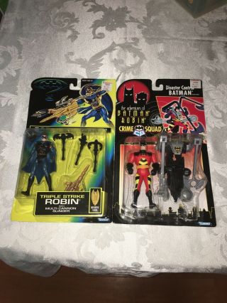 The Adventures Of Batman & Robin Disaster Control Kenner 1995 And Triple Strike