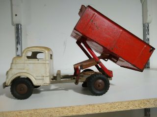 Rare Vintage Structo Toy Dump Truck 1940s Or 50s Wind Up