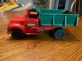 Vintage Tonka Toys Mound Metal - Craft Pressed Steel Toy Dump Truck 1950