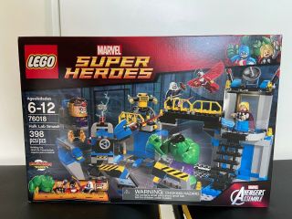 ☆new☆ Lego Marvel Heroes Avengers Assemble Hulk Lab Smash Set 76018