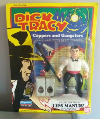 Very Rare Dick Tracy - Lips Manlis Vintage 5 " Action Figure 1988