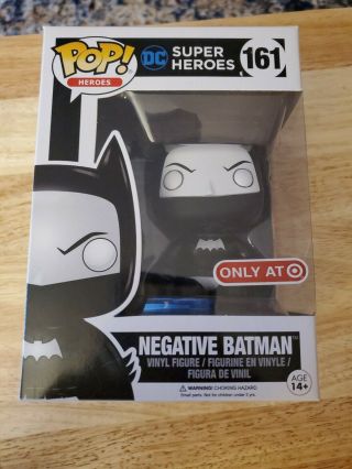 Funko Pop Dc Heroes Negative Batman 161 Target Exclusive