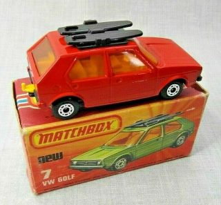 Matchbox Superfast 7c.  Volkswagen Golf.  Boxed. 2