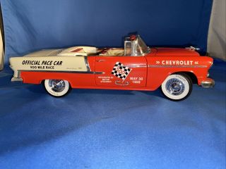 Ertl American Muscle 1:18 Die Cast 1955 Chevy Bel Air Indy 500 Pace Car
